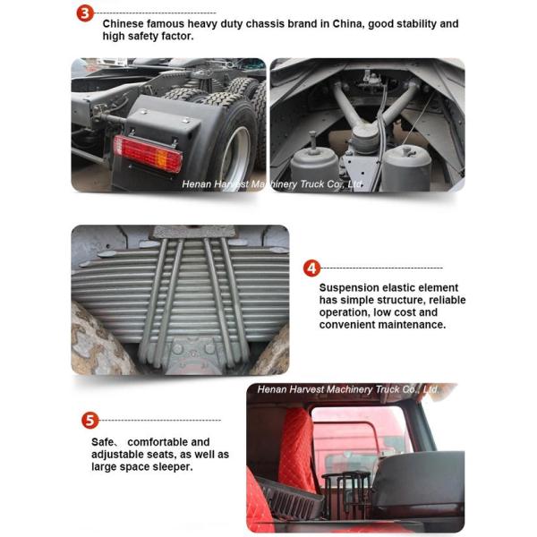 6x4 нагружают емкость 40000kg 375hp SINOTRUK HOWO основную - тележка двигателя подержанная