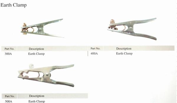 Stainless Steel Welding Torch Parts Holland Type Earth Clamp 300A 400A 500A