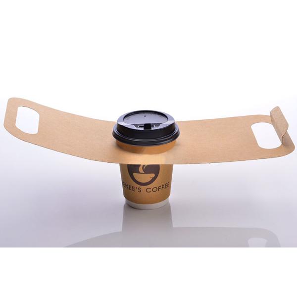 350g Kraft Single Double Cup Takeaway Coffee Cups Holder