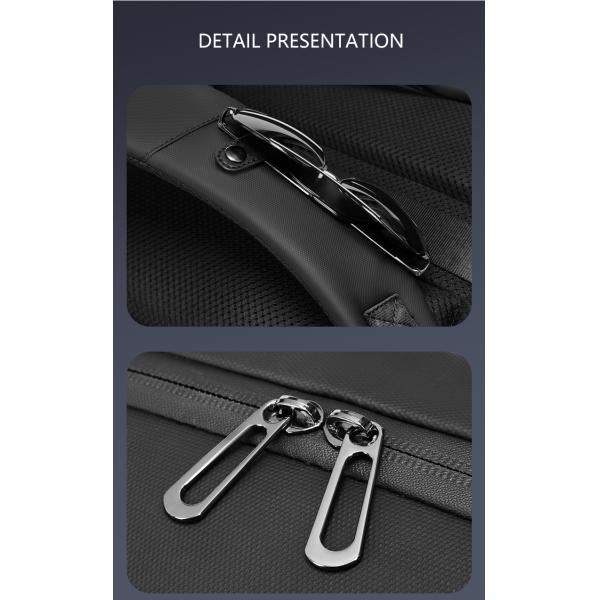 Полиэстер черный противоугонный водонепроницаемый рюкзак для ноутбука 20 литров