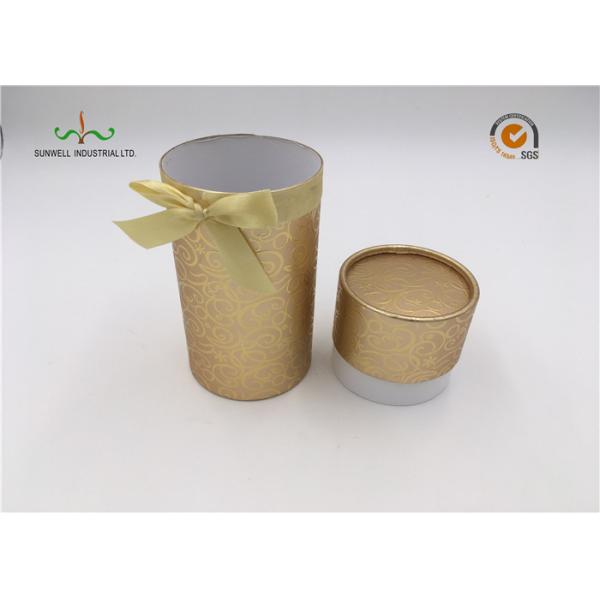 Recycled Cylindrical Cardboard Tubes / Brown Kraft Paper Tube Packaging