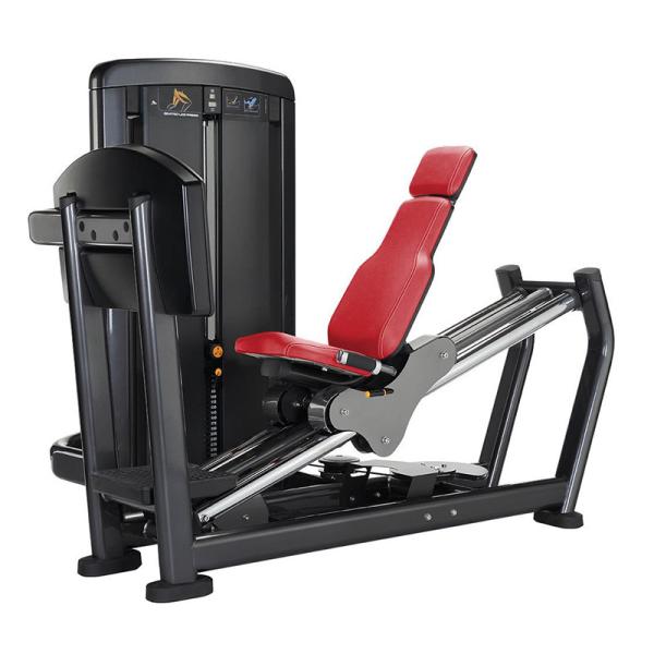 Equipamento resistente assentado luxo do Gym, projeto bonito da máquina da imprensa do pé