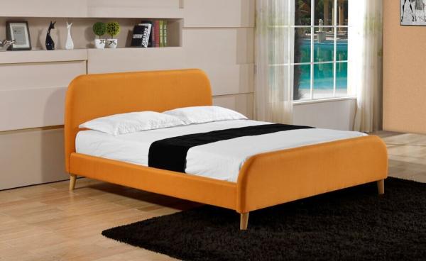 UK double size fabric upholstered storage bed gas lift mechanism ottoman kids fabric bed with solid wood leg