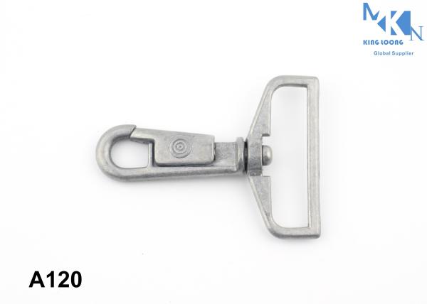 Trendy ROHS Bag Snap Hook With Pattern Or Logo Custom 50mm Size