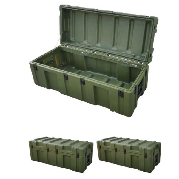 Caja de plástico de moldeo rotativo resistente a la corrosión para herramientas militares