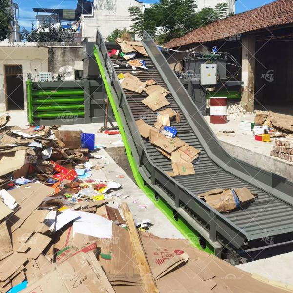Cardboard Baler Horizontal Cardboard Compactor Foam Automatic Paper Hydraulic Cardboard Waste Pet Baler Baling Press Machine