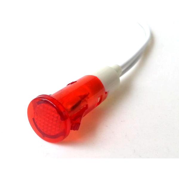 120v 220V Round  Neon Panel Indicator Light Lamp 10mm with cable HIFI DIY