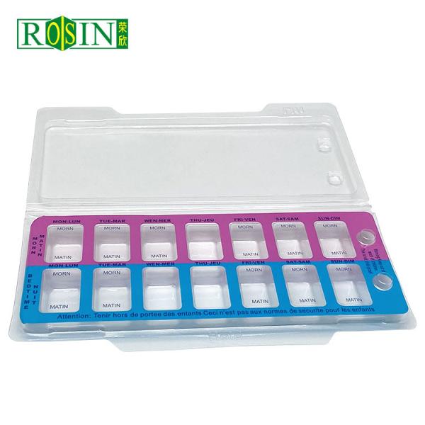 Disposable Medical Plastic Packaging PET Hinged Clamshell Packaging