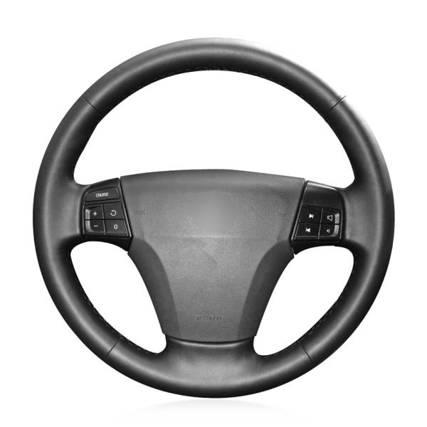 Leather Suede Steering Wheel Cover for Volvo C70 S40 S60 S80 V40 V50 V60 V70 2014 XC60 XC70 XC90
