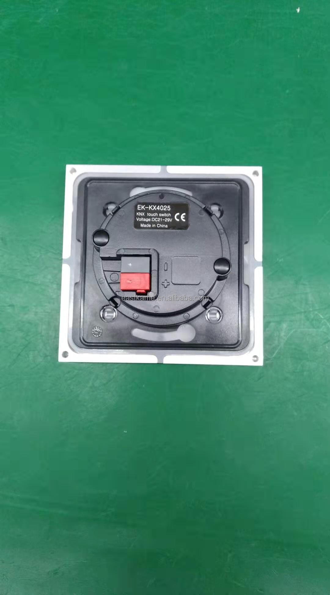 KNX 2 Keys Metal Touch  Switch Smart Light Wall  with Glass Panel LCD Touch Shutter Control Smart Lighting Control System