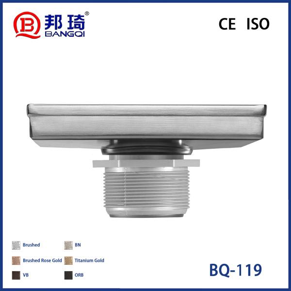 BQ-119 Drainage de plancher américain en acier inoxydable