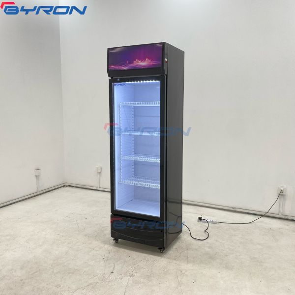 Direct Cooling Single Door Display Fridge Commercial Beverage Fridge