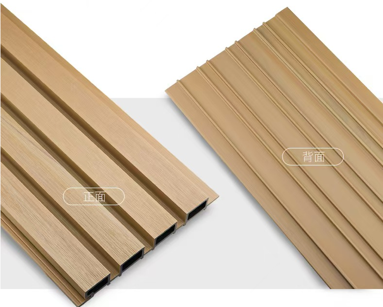Anti Static Outdoor Wall Panel 219mm Plastic Composite Wall Panels Grooved Exterior Cladding