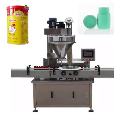 Film Thickness Full Automatic Packaging Filling Machine Dry Spice Powder Cans Bottling
