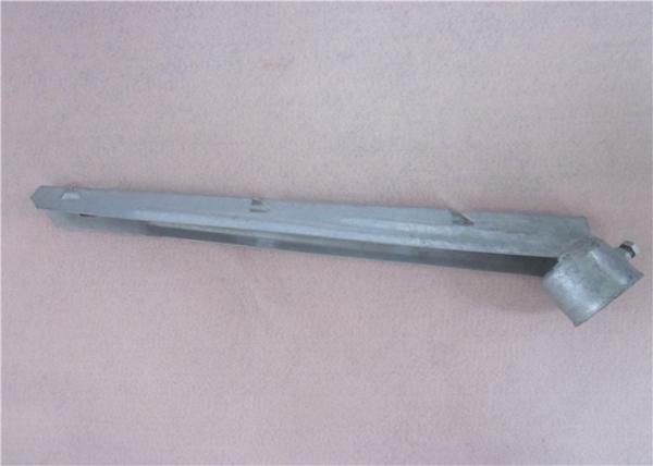 2 1/2 Post Corner Barb Wire Extension Arm Steel 3 Strand Galvanized Surface