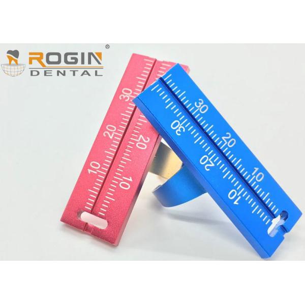 Dental Aluminium finger ruler Endodontic Materials ring for measure Gauge