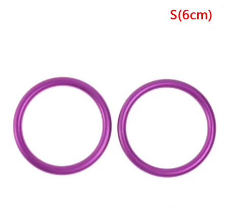 Lightweight Purple Baby Ring Sling Rings Aluminum Anodizing Finish
