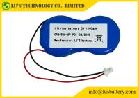 terminaux 2P-CR2045 3v des cellules 1200mah JST de bouton de lithium de fils de 65mm