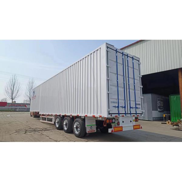 Steel Curtain Side Dry Truck Semi Trailer with Aluminum Wall and Optional 3 Axles