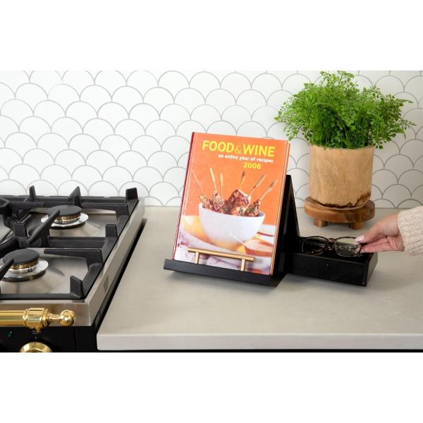 Sample Charge Free Folding Recipe Book Stand for Kitchen Counter Triangle Page Holder