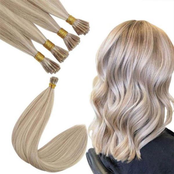 Real Remy Russo U Tip Extensões de cabelo humano Destaque I Tip ODM
