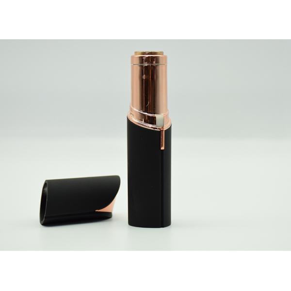 Rechargeable Mini Painless Face Hair Remover Gold Plated Lipstick Shaped