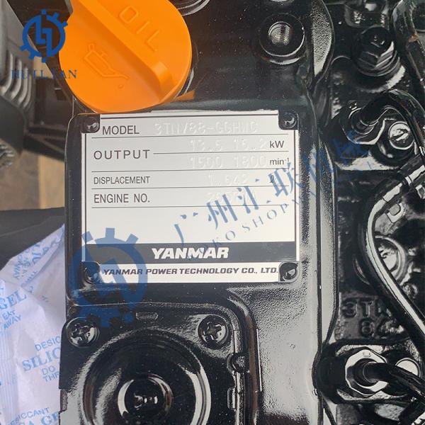 Yanmar 3TNV88-GGHWC Fuel Diesel Engine 4TNV88C 4TNV98 Whole Set Engine for Excavator Parts