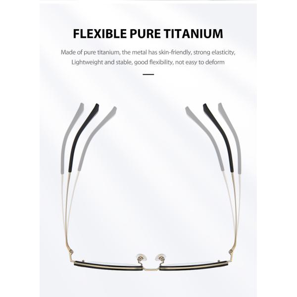 Свет стекол комбинации рамки титана ОЭМ Унисекс анти- голубой для чтения