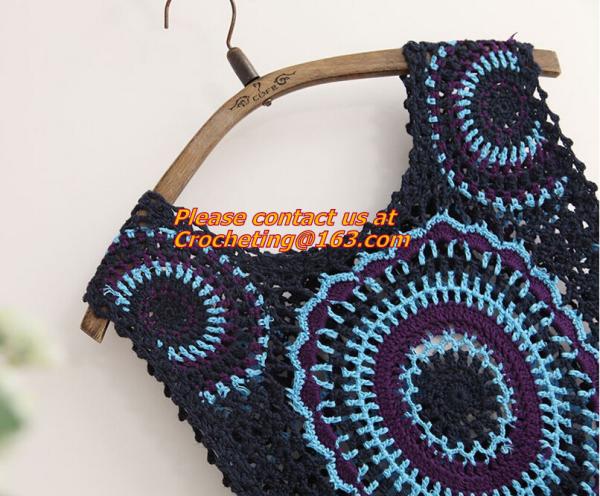 Mori Gilet Women Navy Blue Beige Fringe Crochet Vest Femme Knitted Hollow Out Spring Summe