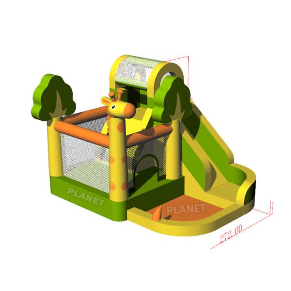 Commercial Adult Inflatable Giraffe Bouncy Castle With Air Blower