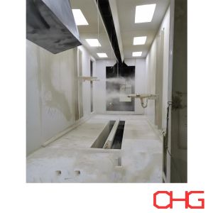 Overhead Conveyor System Powder Coating Line for Customized Sheet Metal Parts