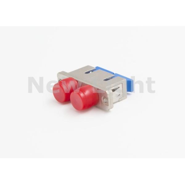 Duplex SC-FC Fiber Optic Adapter with Hybrid Metal Material and ROHS Certification for FTTH Applications
