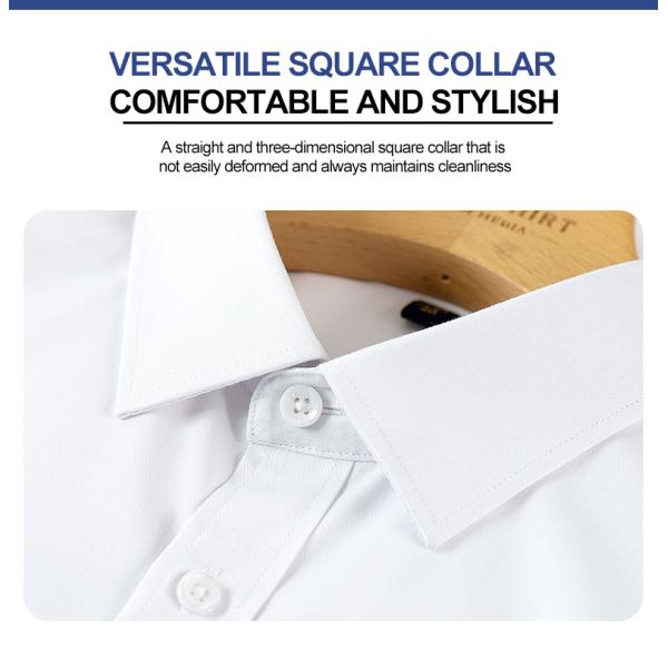 Весенняя мужская рубашка с длинными рукавами на четыре сезона с водонепроницаемым и нержавеющим материалом