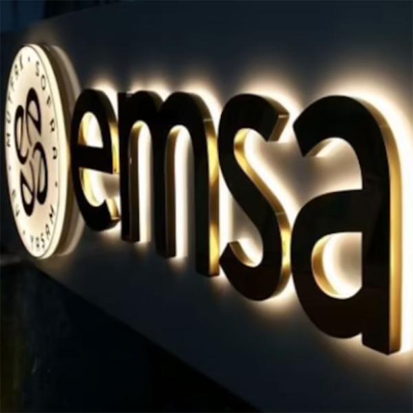 2023 Store Brand Name Cosmetics Shop Decoration Letreros Led Exterior Personalizado Cosmetic Shop Design Sign Board