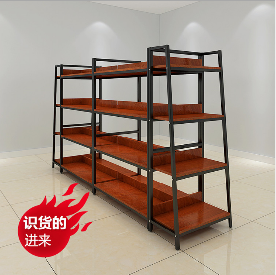 Wooden Clothes Rack Display for Retail Shops Layer Optional Cover Material PU Leather