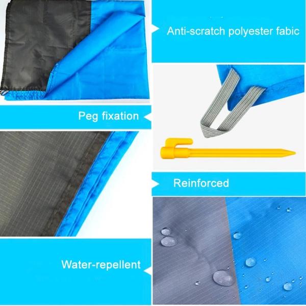 Wholesale Custom Lightweight Pocket Beach 2m Breathable Camping Sitting  Mat