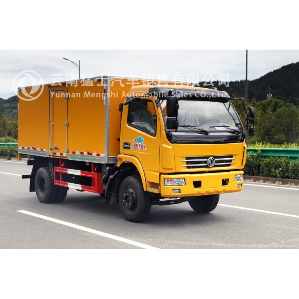 4x2 Light Duty Box Van Truck - Dongfeng Single Cab 5 Ton Payload 118kW 160 Engine - Commercial Delivery Cargo Truck