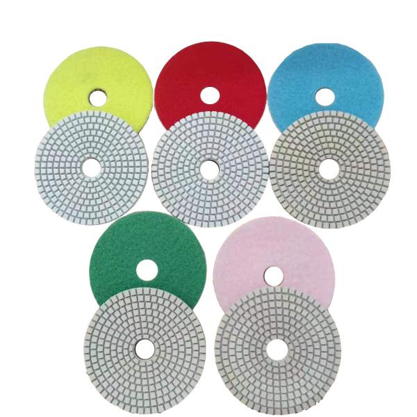 Diameter 4 5 Flexible Diamond Polishing Pads For Angle Grinder
