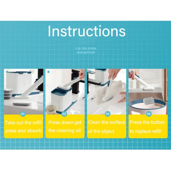 Limpeza profunda Borracha de panela de cozinha fácil de usar Borracha de panela descartável