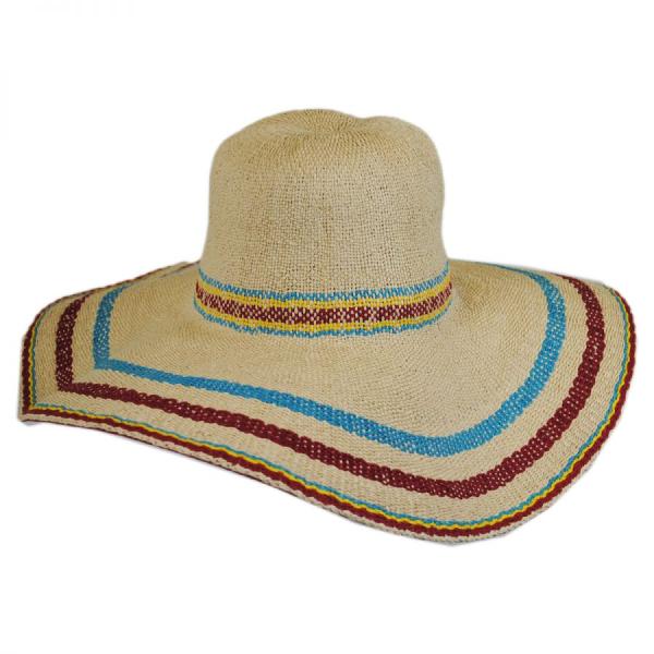 Printed Logo Fun Verbiage Wide Brim Floppy Beach Hat , 4