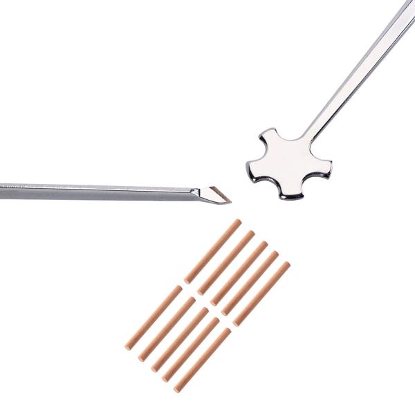 Нержавеющая сталь Серебряный скрипка Звуковой столб установщик инструмент 241 * 1,86 мм