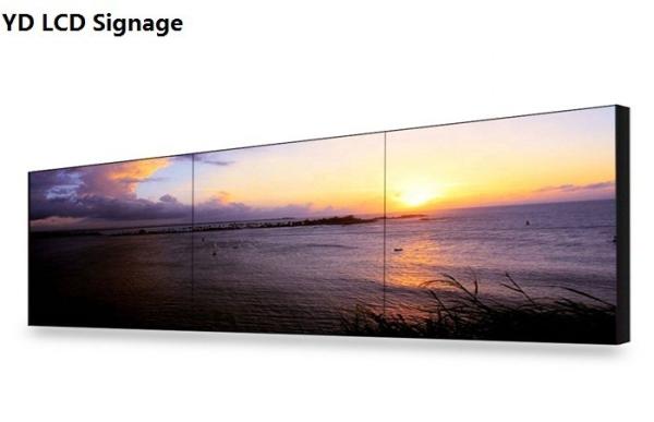 55 de emenda inteligente controlo a distância da exposição de parede do LCD Digital com cor rica