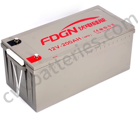 Anti-fuite batterie au gel solaire 12V200Ah pour alimentation UPS