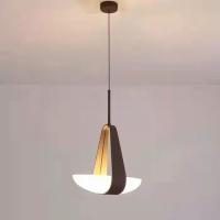 Nordic Modern Creative D40cm*H50cm Leather Glass Pendant Light Chandelier for Living Room and Dining Room