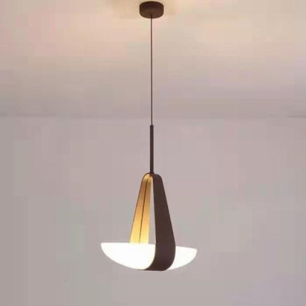 Nordic Modern Creative D40cm*H50cm Leather Glass Pendant Light Chandelier for Living Room and Dining Room