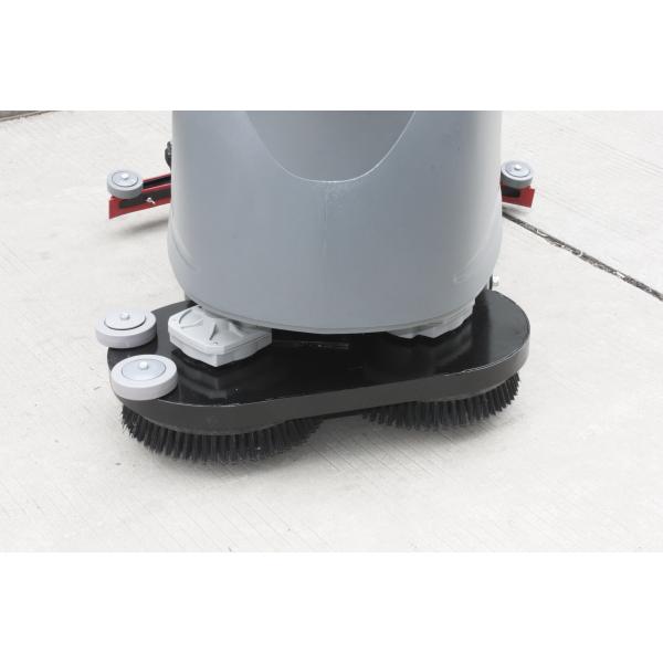 Battery-Operated Dual Brush Floor Scrubber For Libraries