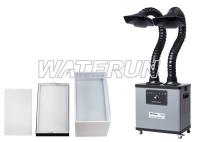 Canais portáteis do extrator 330W 2 das emanações do filtro triplo redondo do bocal