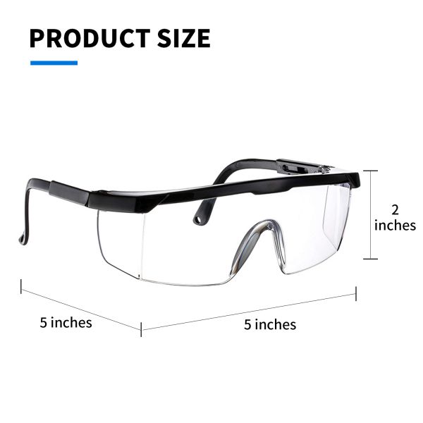 Luxury Safety Goggle Anti-Splash Wind Dust Proof Eyewear Protective Eye Glasses for Work Lab Industrial Sports Cycling Camping