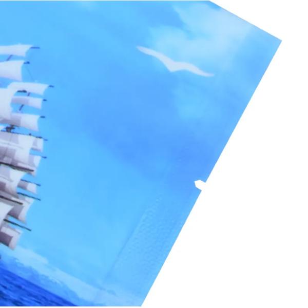 Custom Printer Heat Seal Three Side Leak Proof Sleeves Vacuum Plastic Frozen Food Packaging Pouch Bag