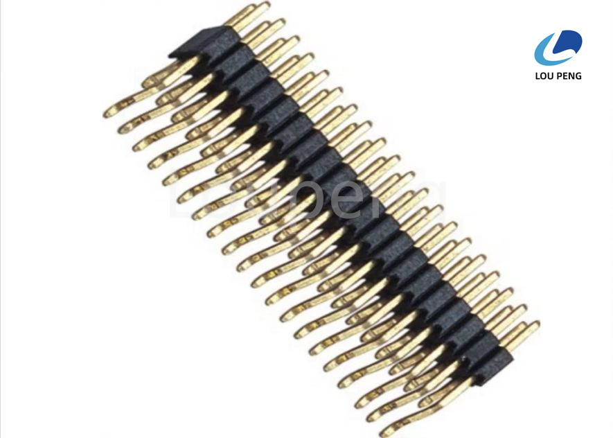 Operation Temperature Minus 65 Celsius To Plus 125 Celsius Pin Header Connector With Insulator LCP Nylon PA6T PBT Plus 30 Percent Glass Fiber UL94V0